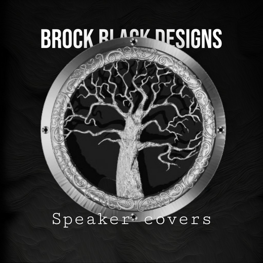 A set of bag 3D tree of life theme speakers grill covers