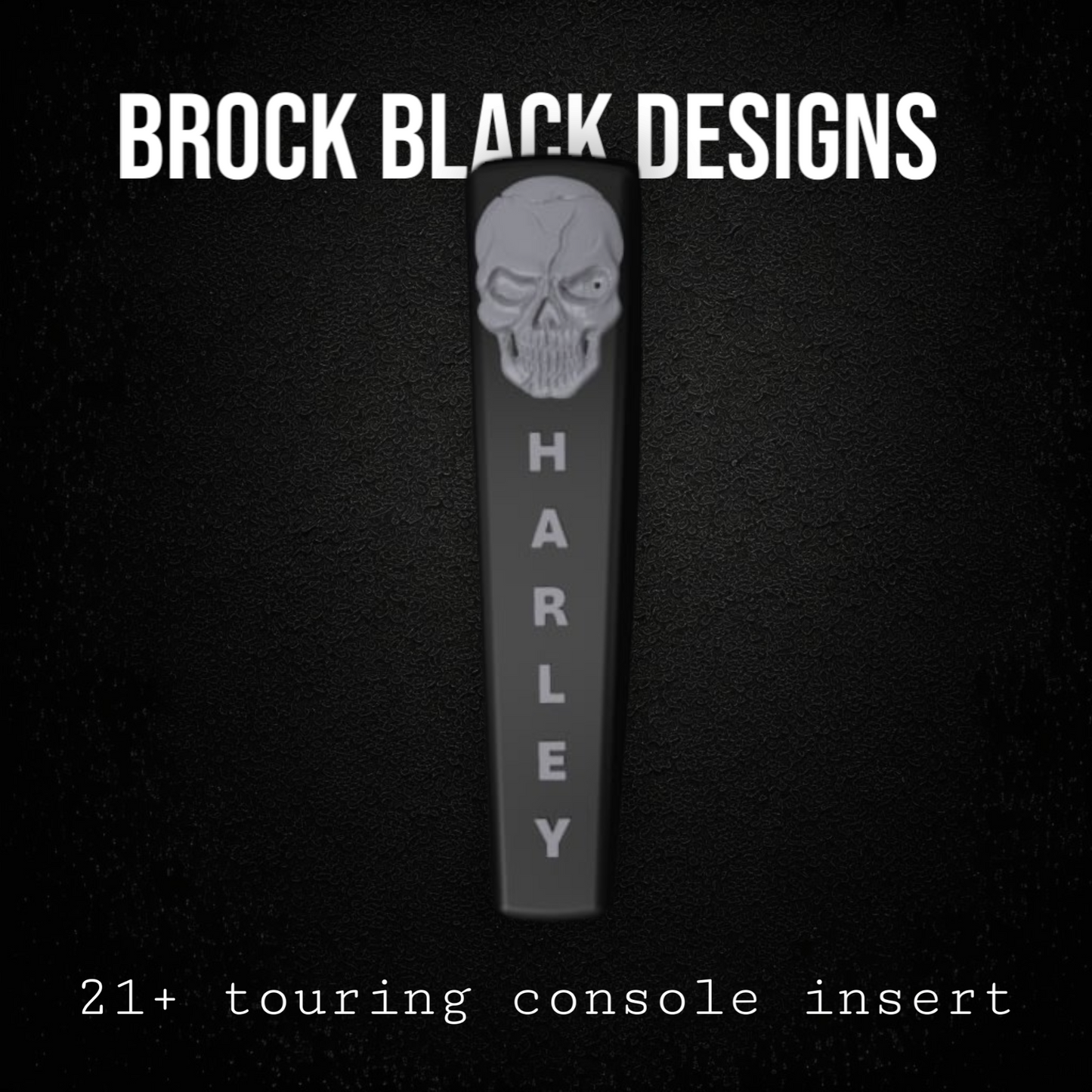 21+ skull flag console insert