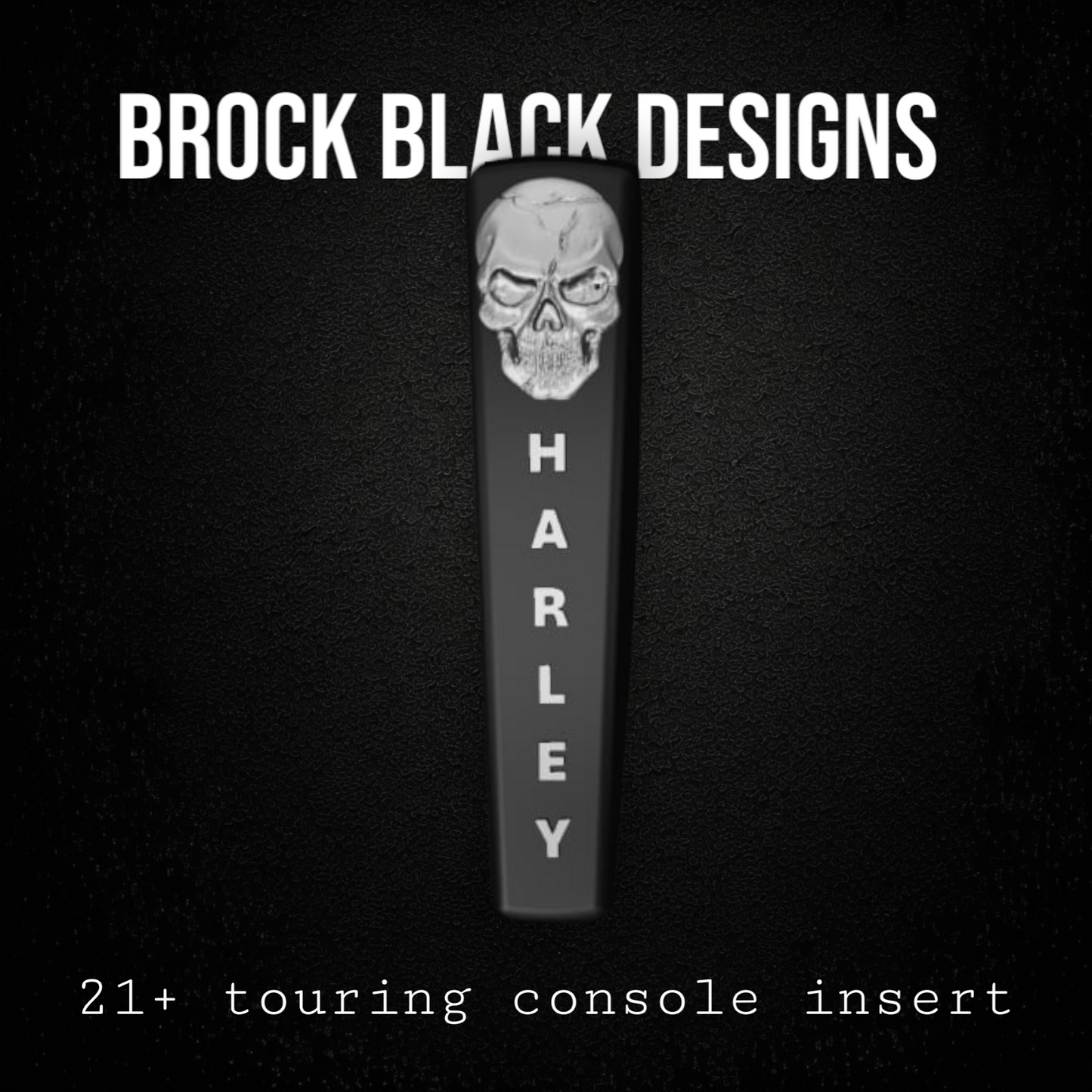 21+ skull flag console insert