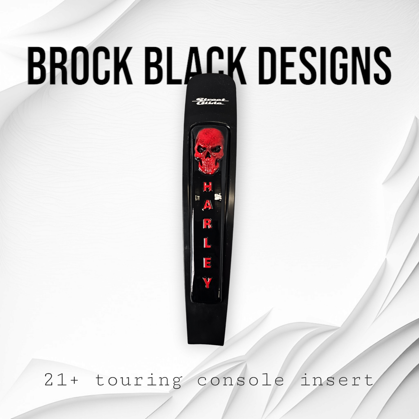 21+ skull flag console insert