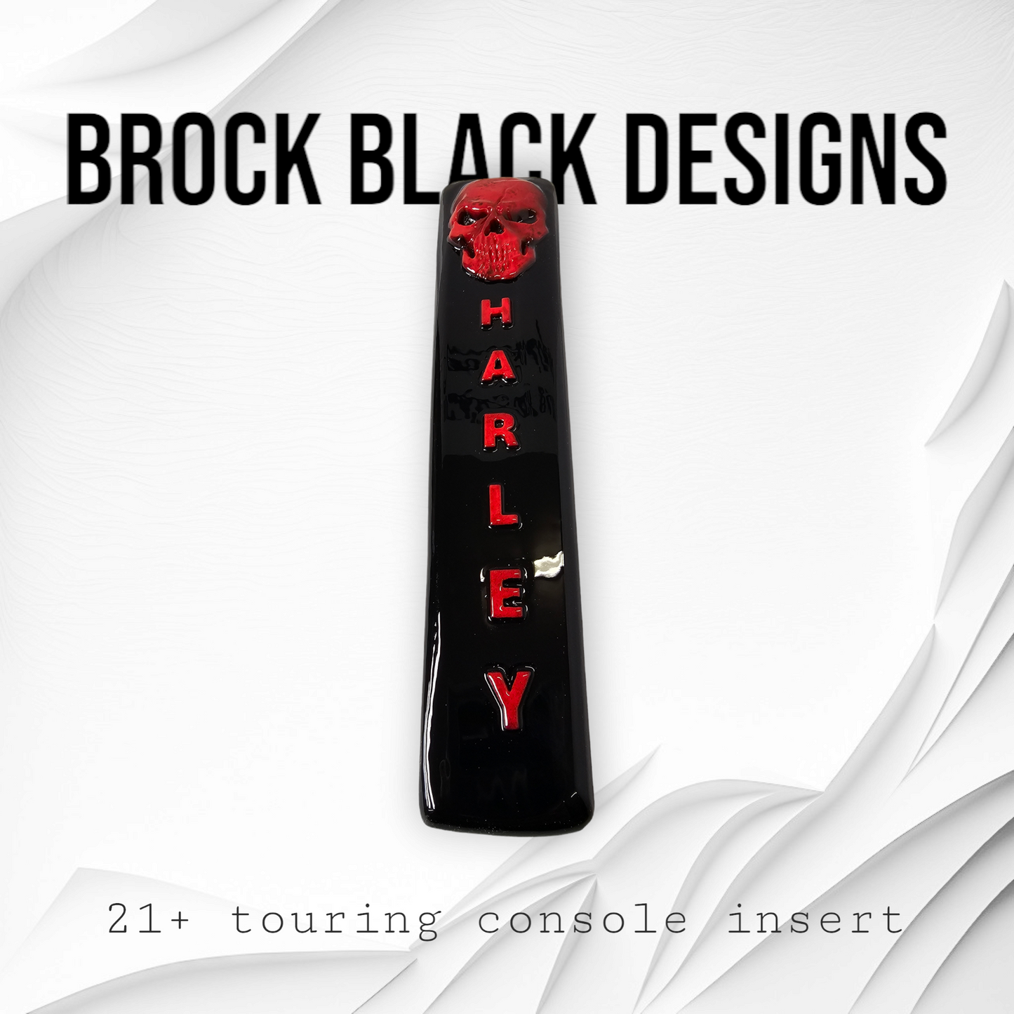 21+ skull flag console insert