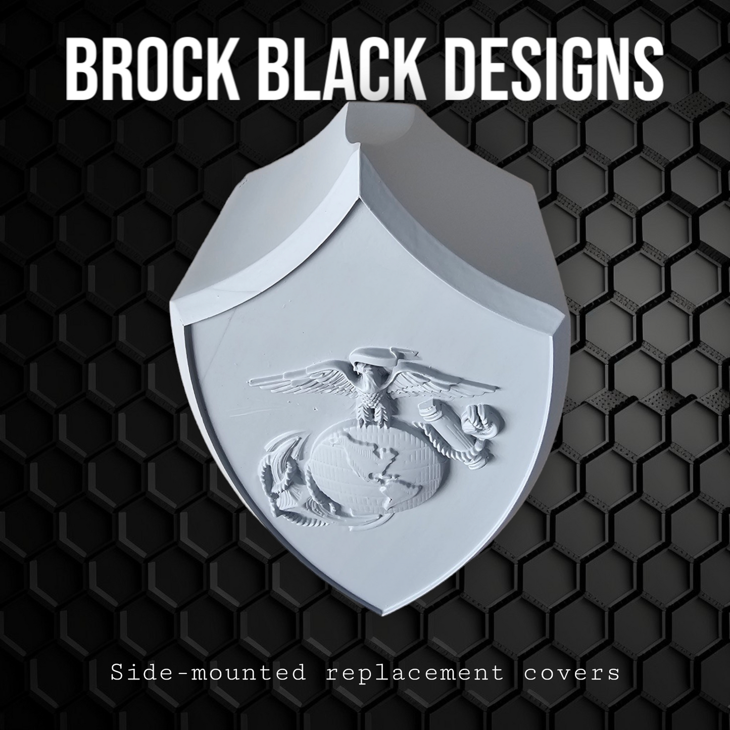 USMC horn cover with ghosted flag