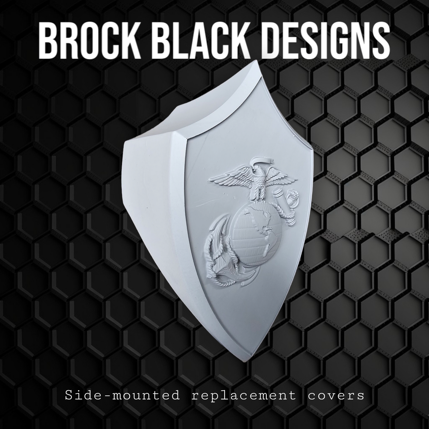 USMC horn cover with ghosted flag