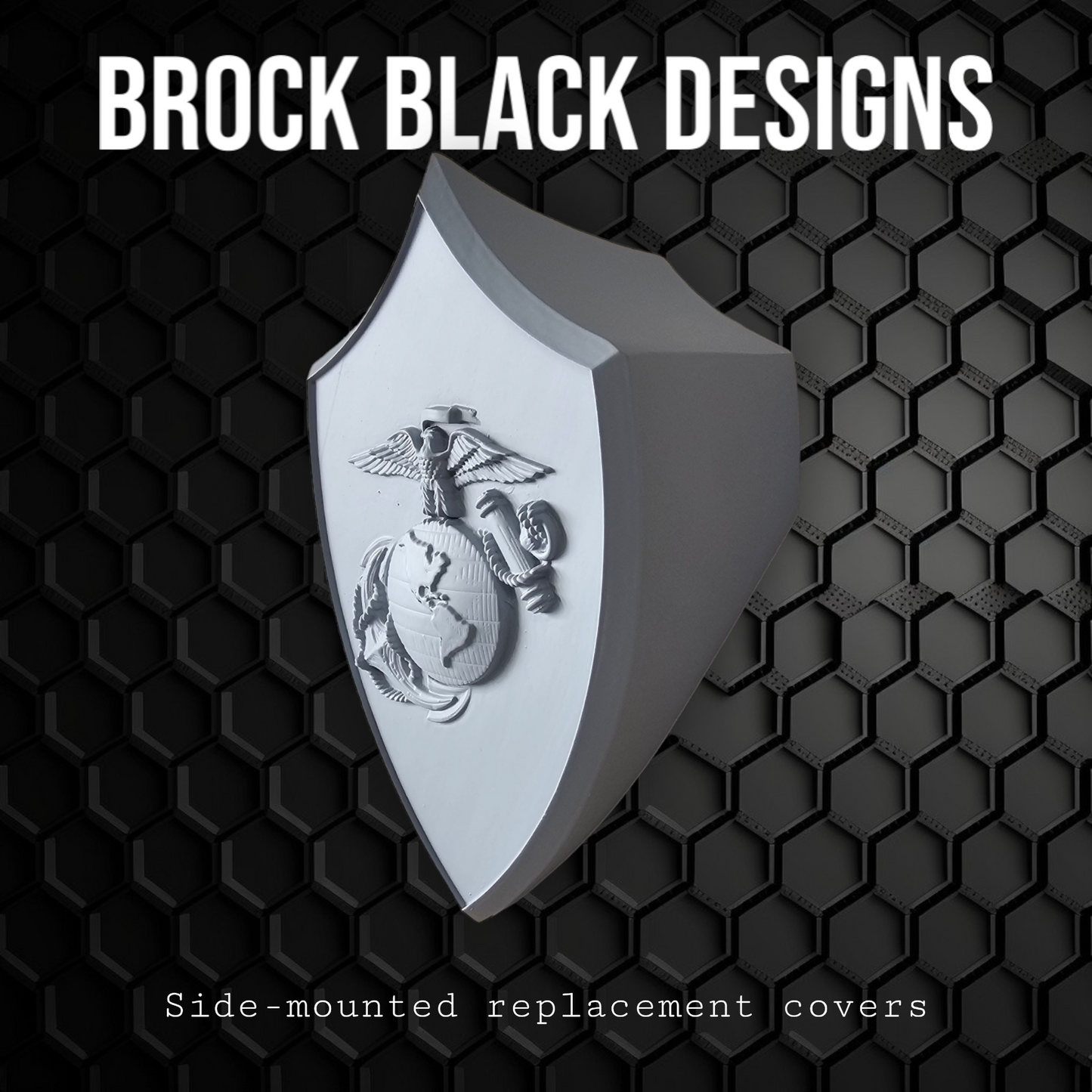 USMC horn cover with ghosted flag