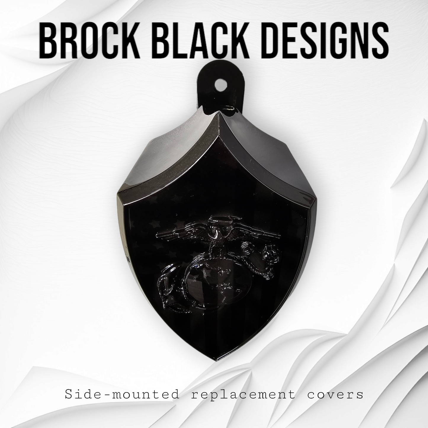 USMC horn cover with ghosted flag