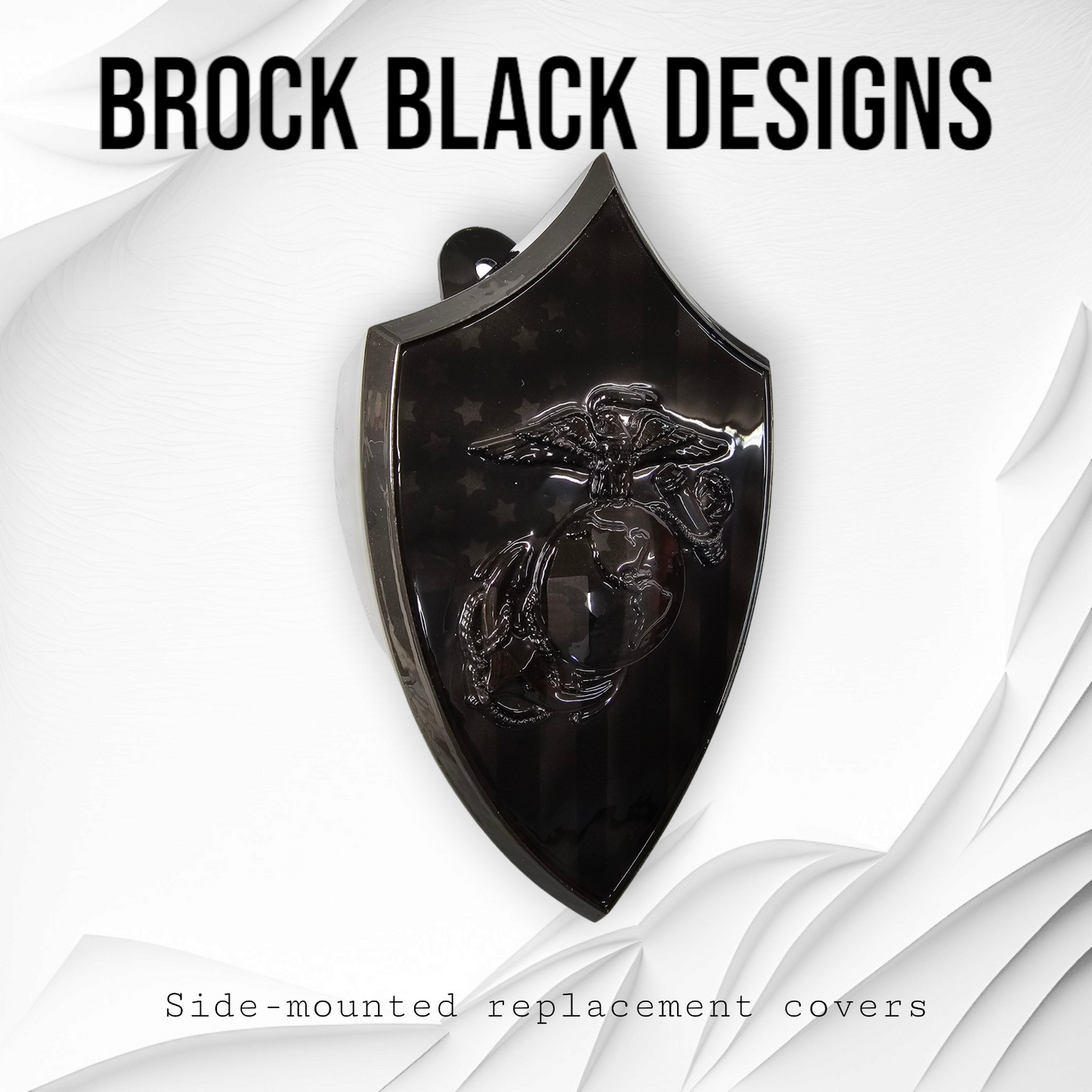 USMC horn cover with ghosted flag