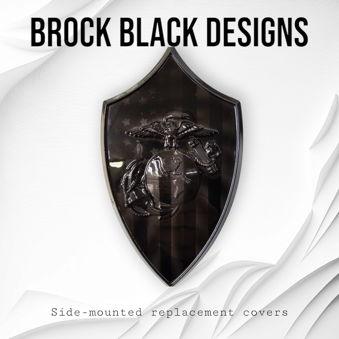 USMC horn cover with ghosted flag