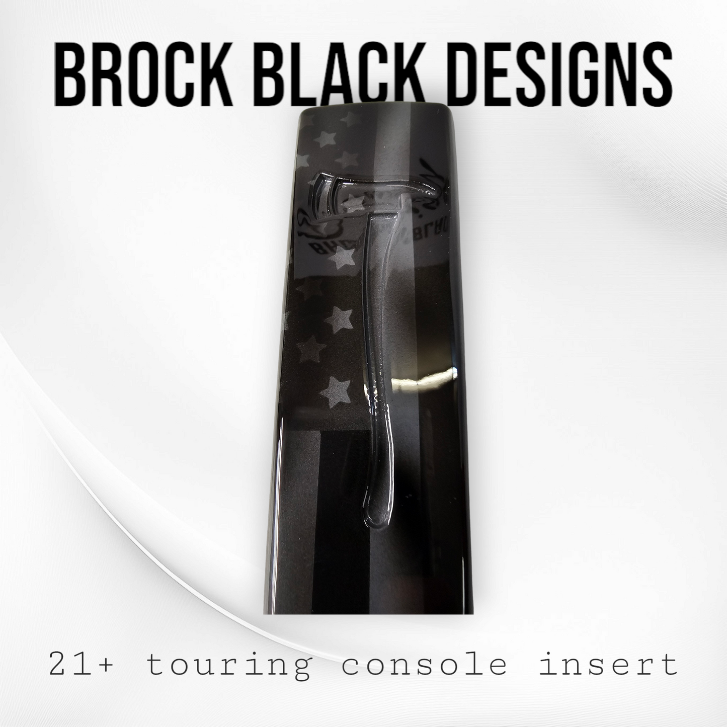 21+ Axe recessed American Flag Console insert