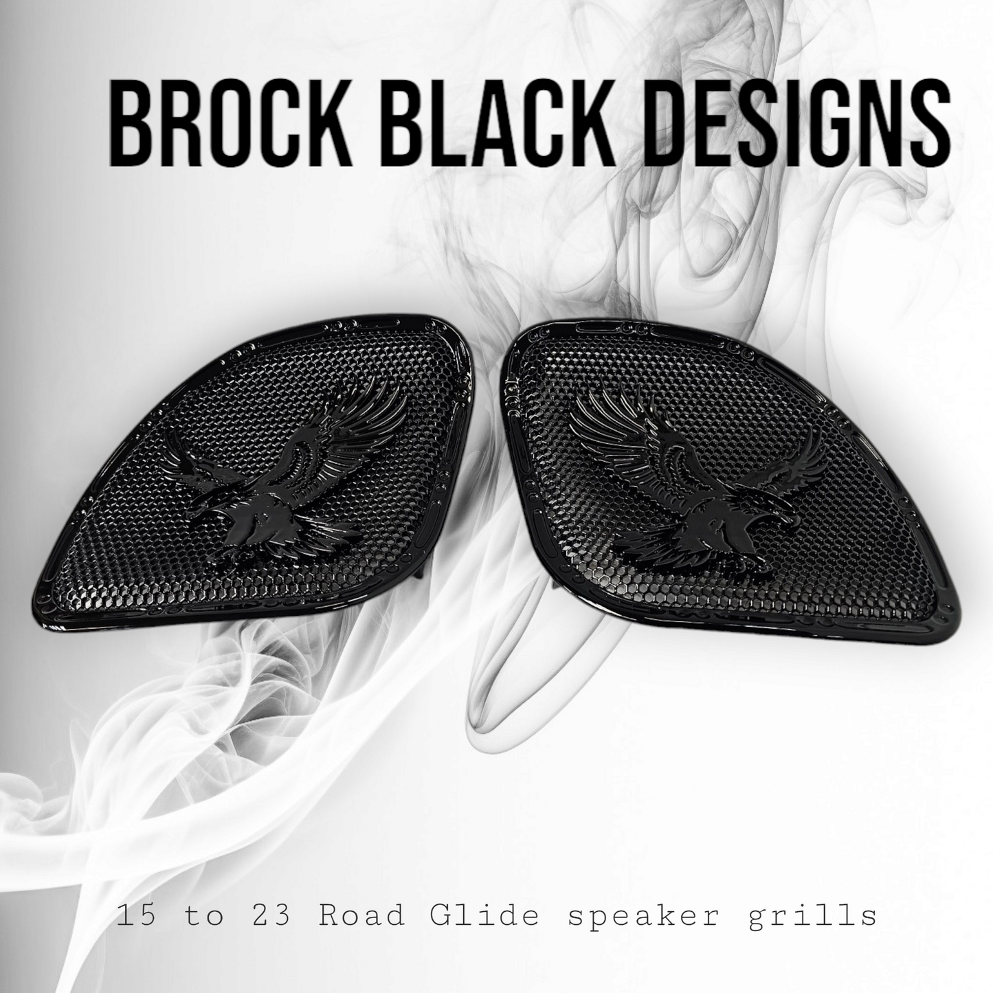 98-2024 Road Glide 3D Eagle speakers grill covers set