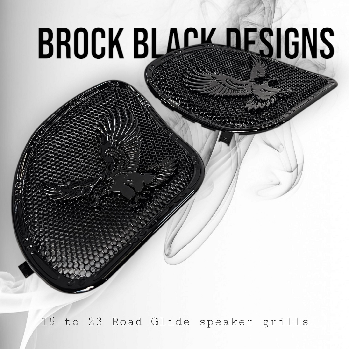 98-2024 Road Glide 3D Eagle speakers grill covers set
