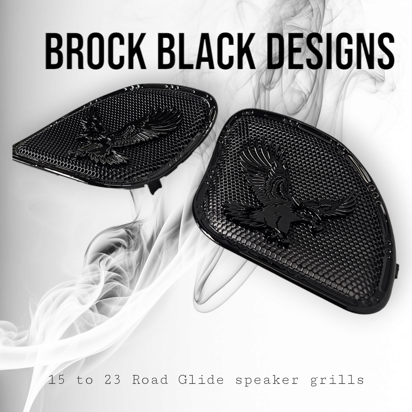 98-2024 Road Glide 3D Eagle speakers grill covers set