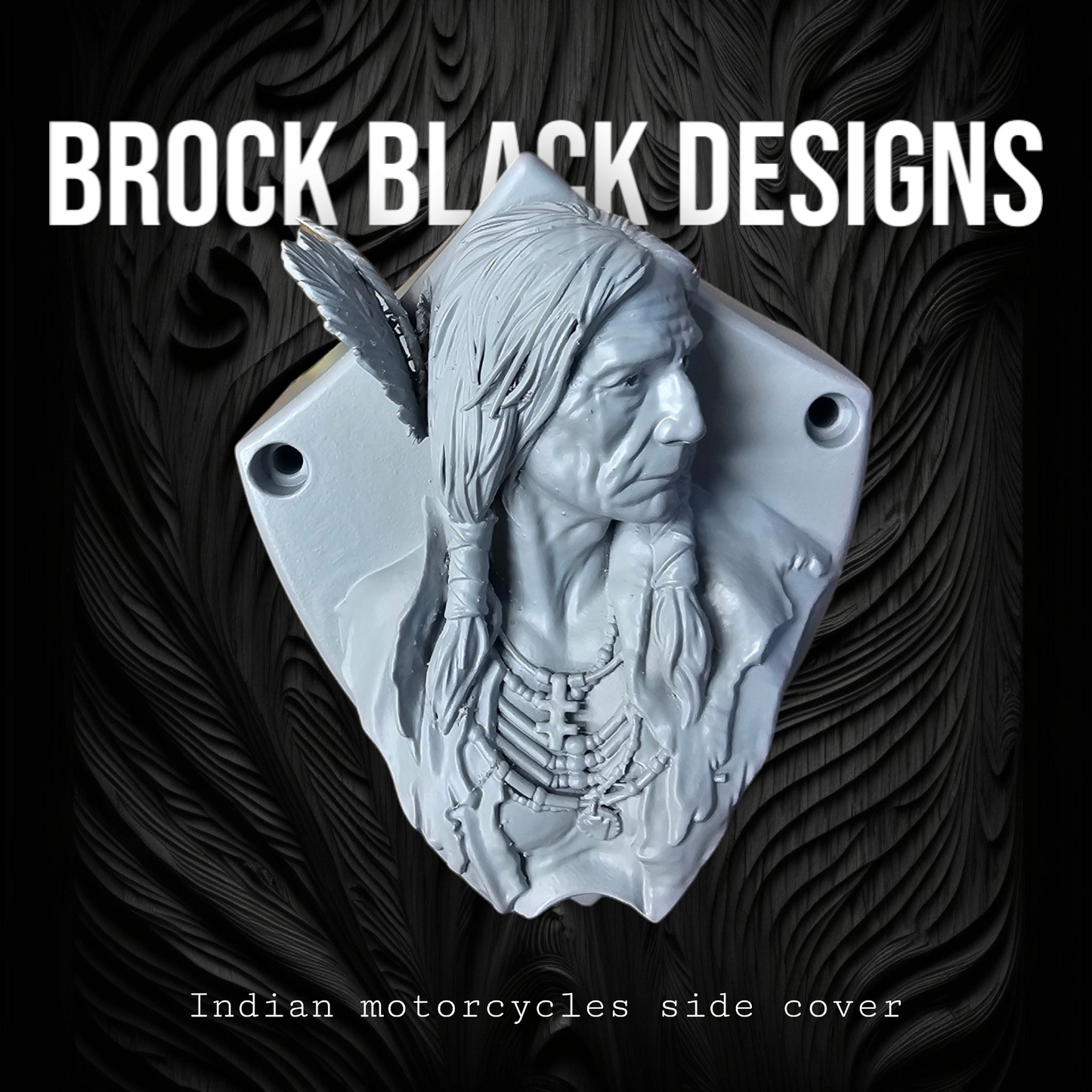 Native American bust Horn cover