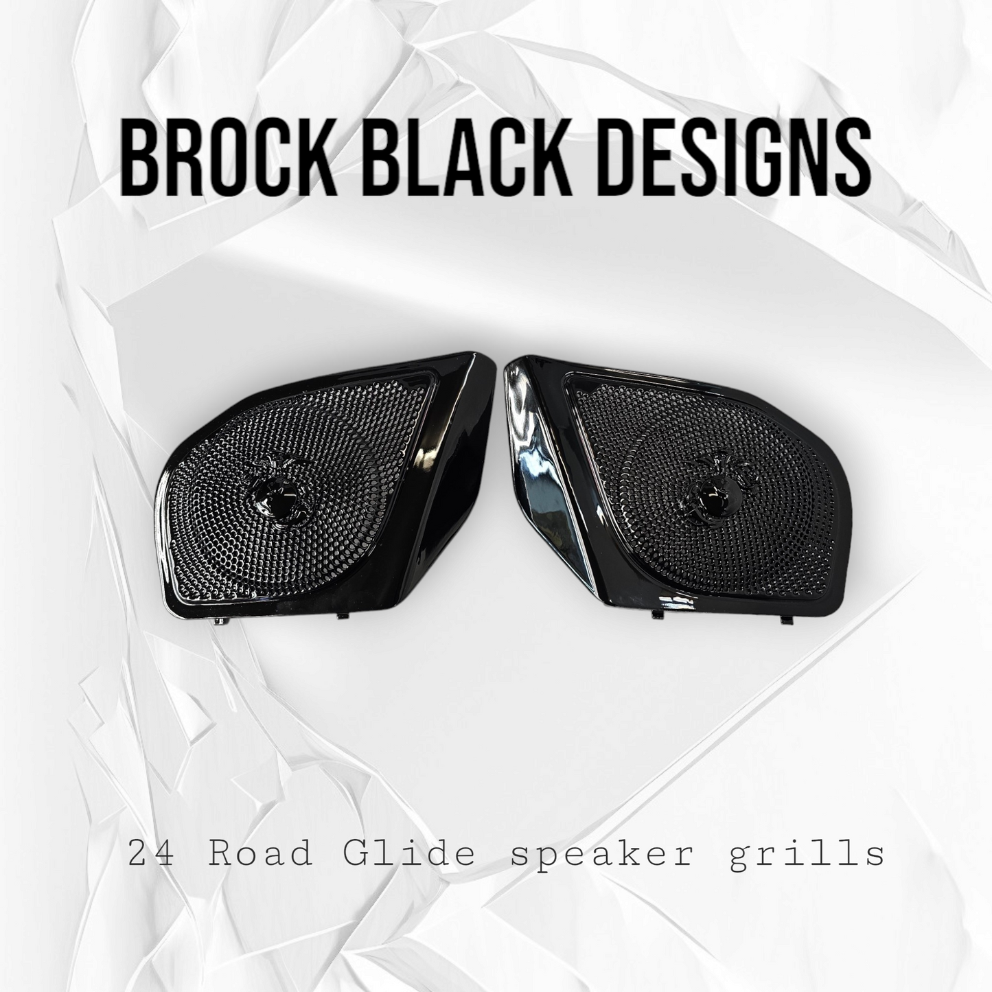 98-2024 Road Glide 3D USMC speakers grill covers set