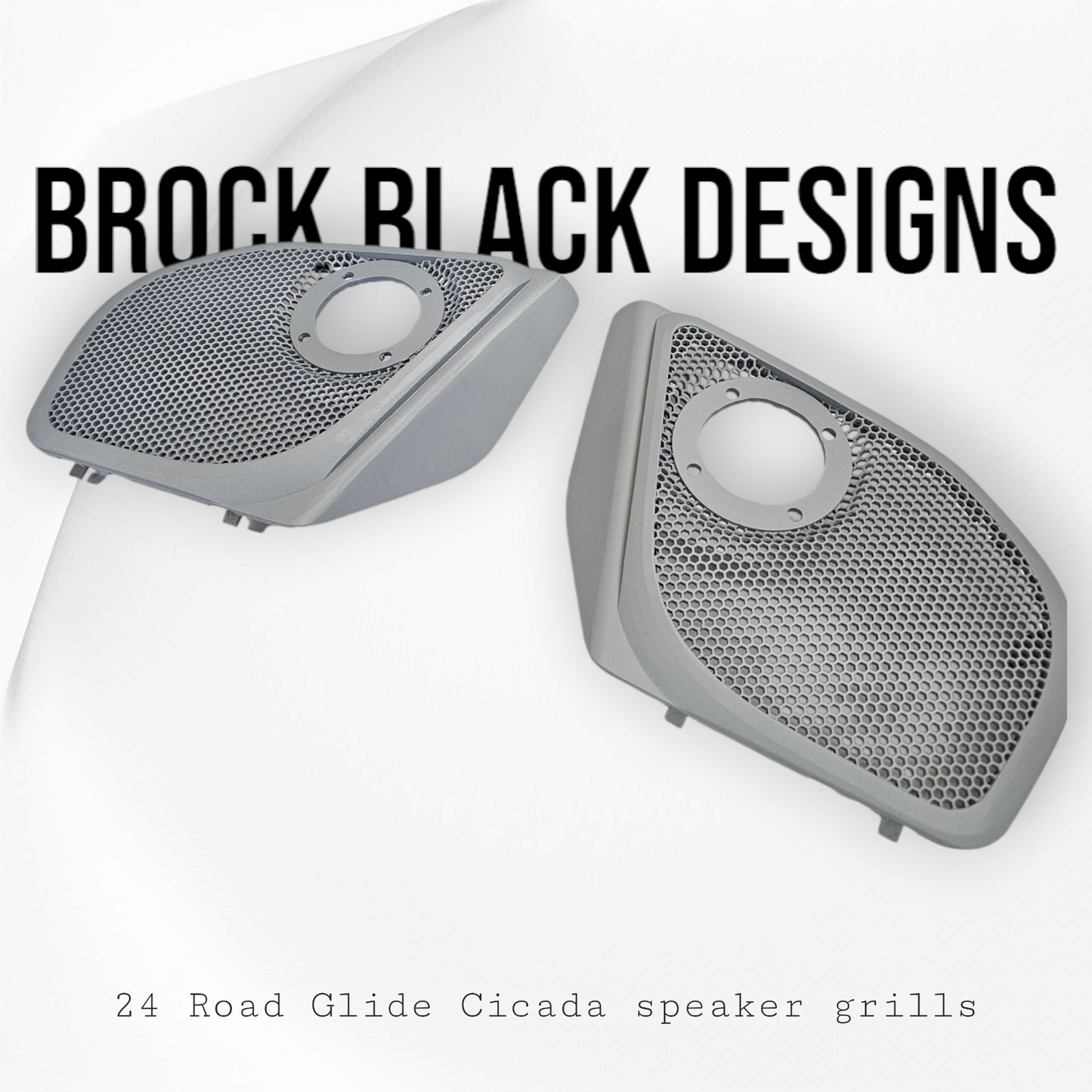 2024+ Road Glide with 2" tweeter speakers grill covers set