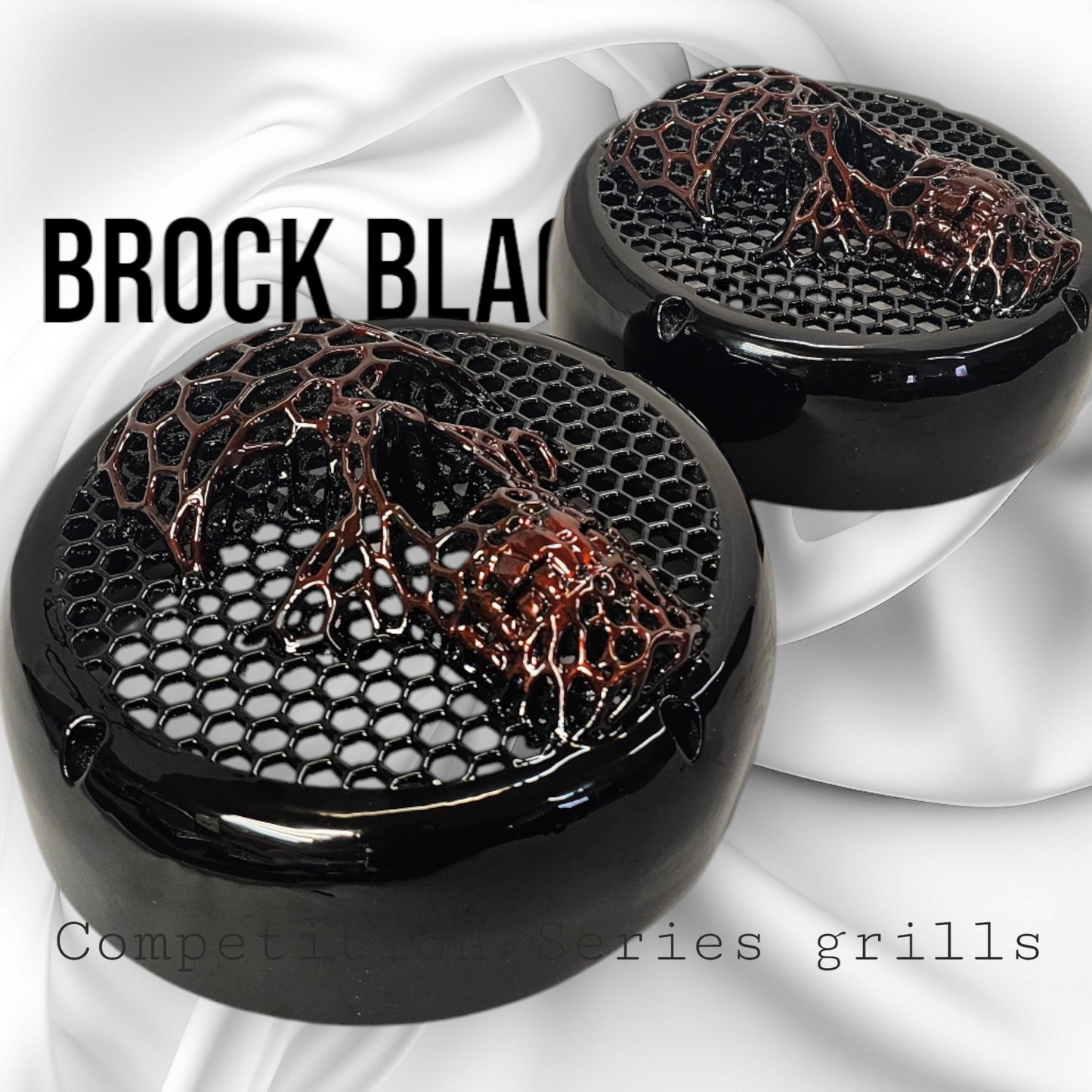 Competition series of webbed skull speakers grill covers