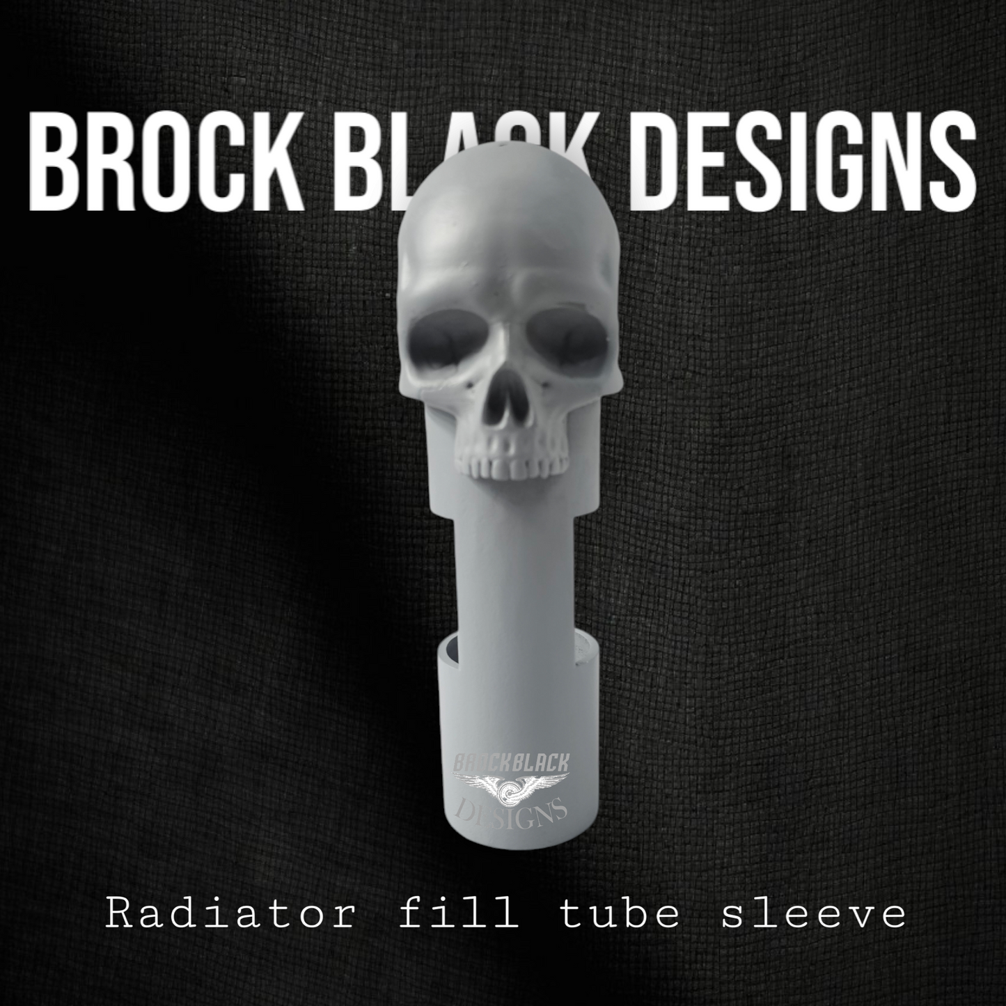 23.5 + radiator fill tube ancient skull sleeve