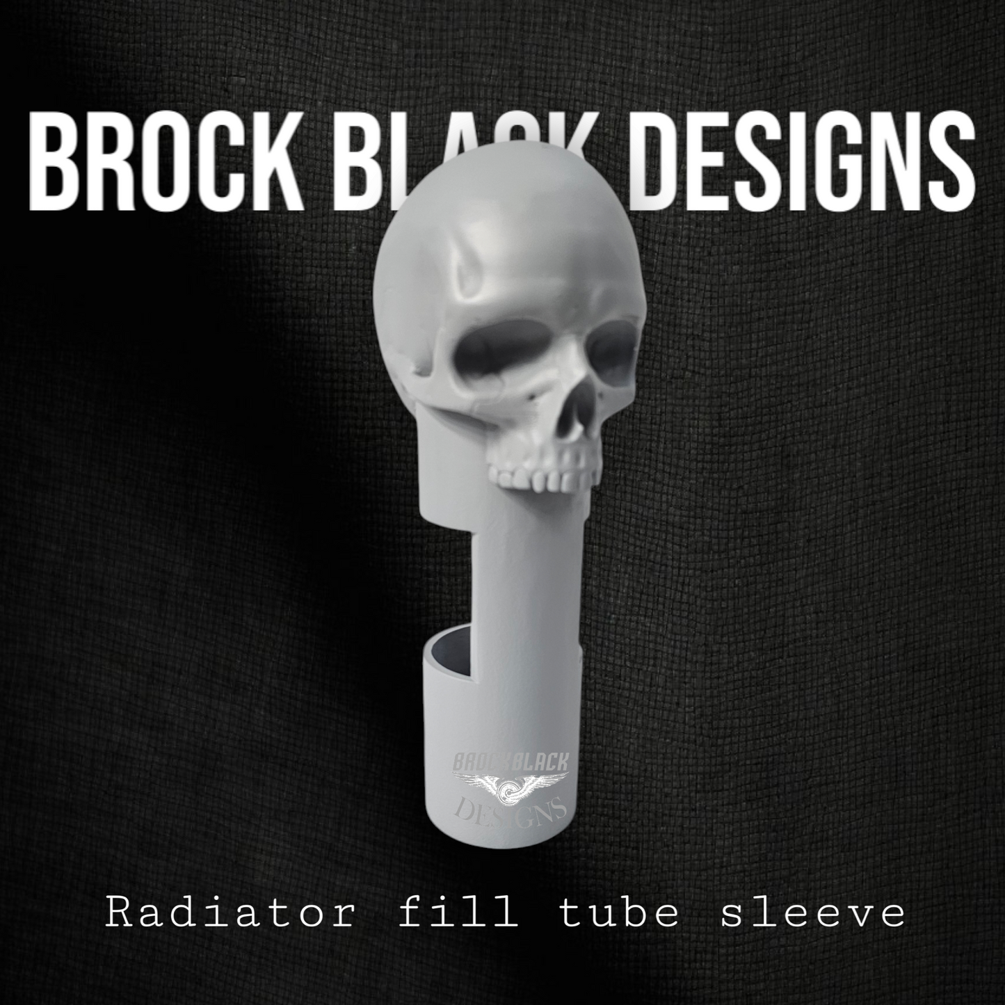 23.5 + radiator fill tube ancient skull sleeve