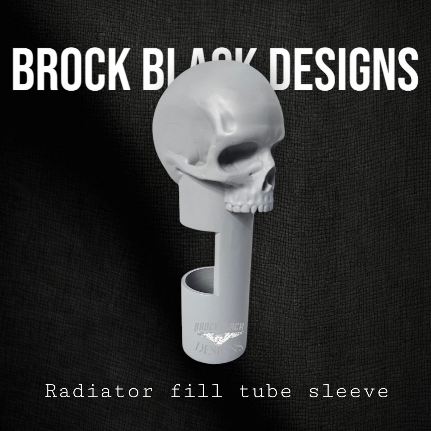 23.5 + radiator fill tube ancient skull sleeve