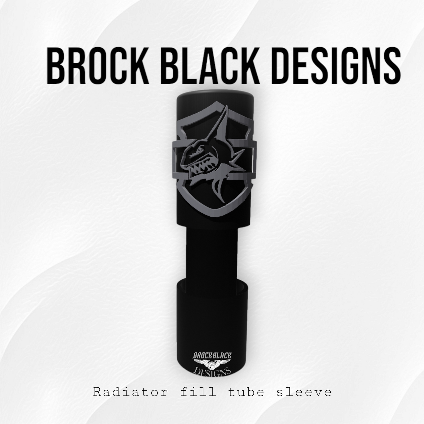 23.5 + radiator fill tube shark theme sleeve