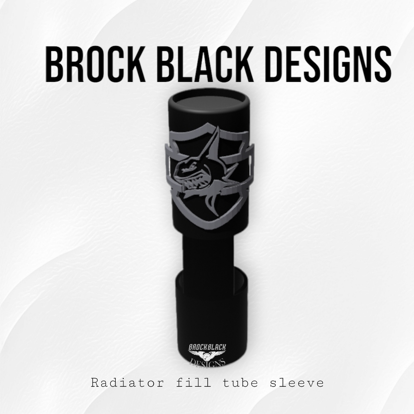 23.5 + radiator fill tube shark theme sleeve
