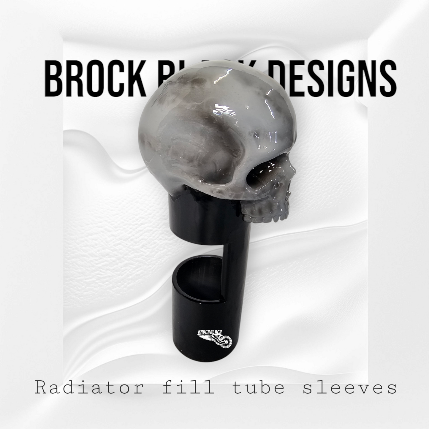 23.5 + radiator fill tube ancient skull sleeve