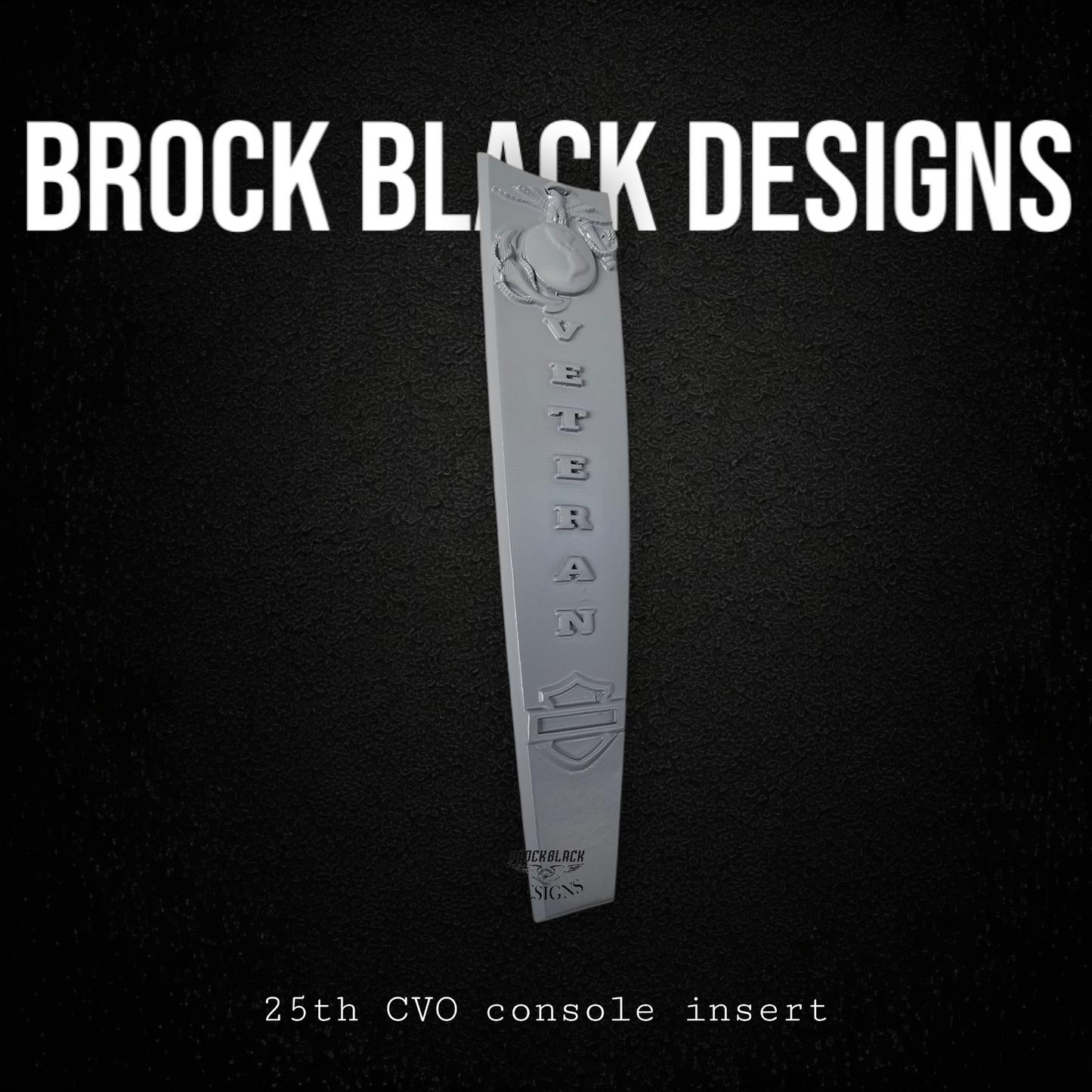 25th CVO console insert 3D USMC Veteran