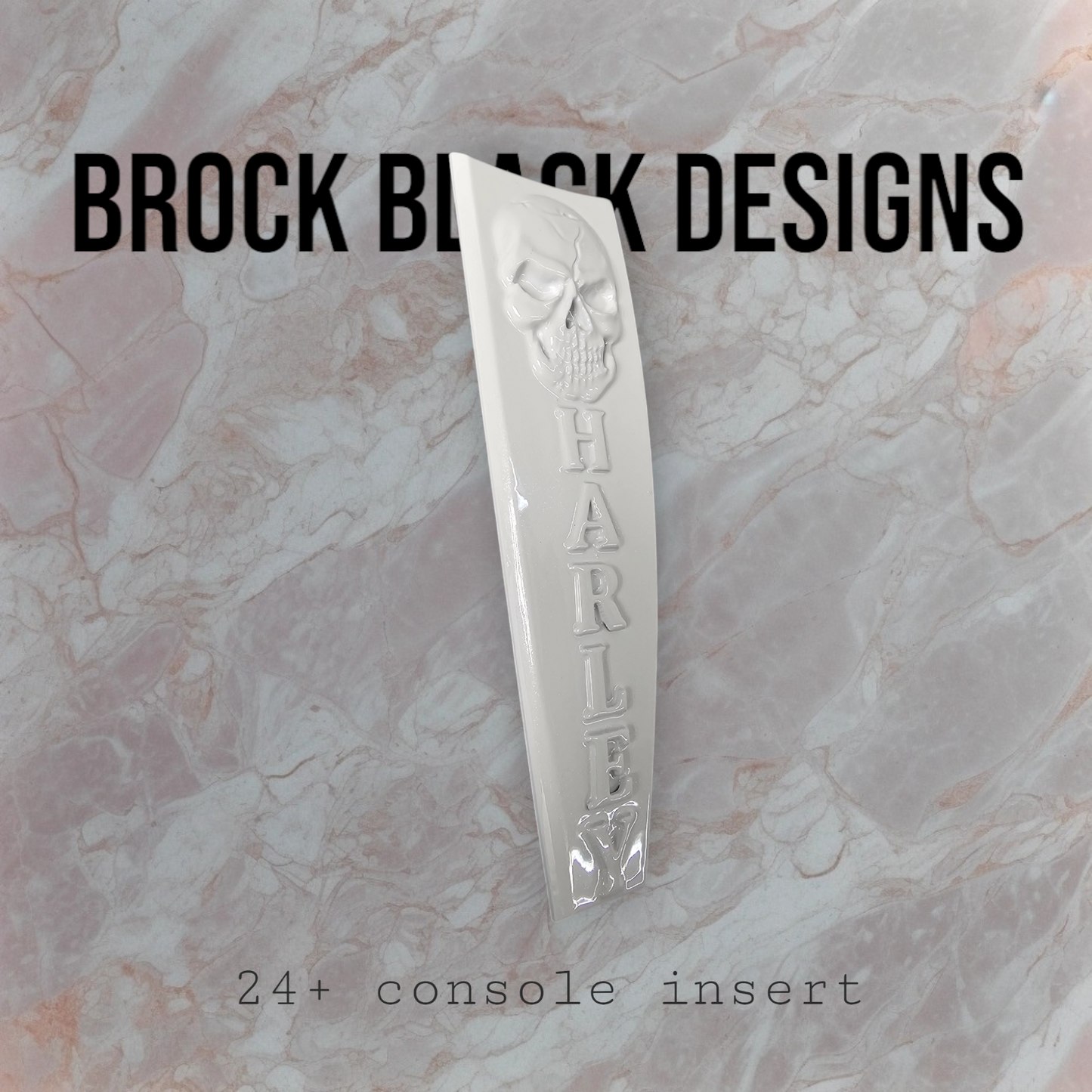 08+ touring console insert 3D Skull flag theme