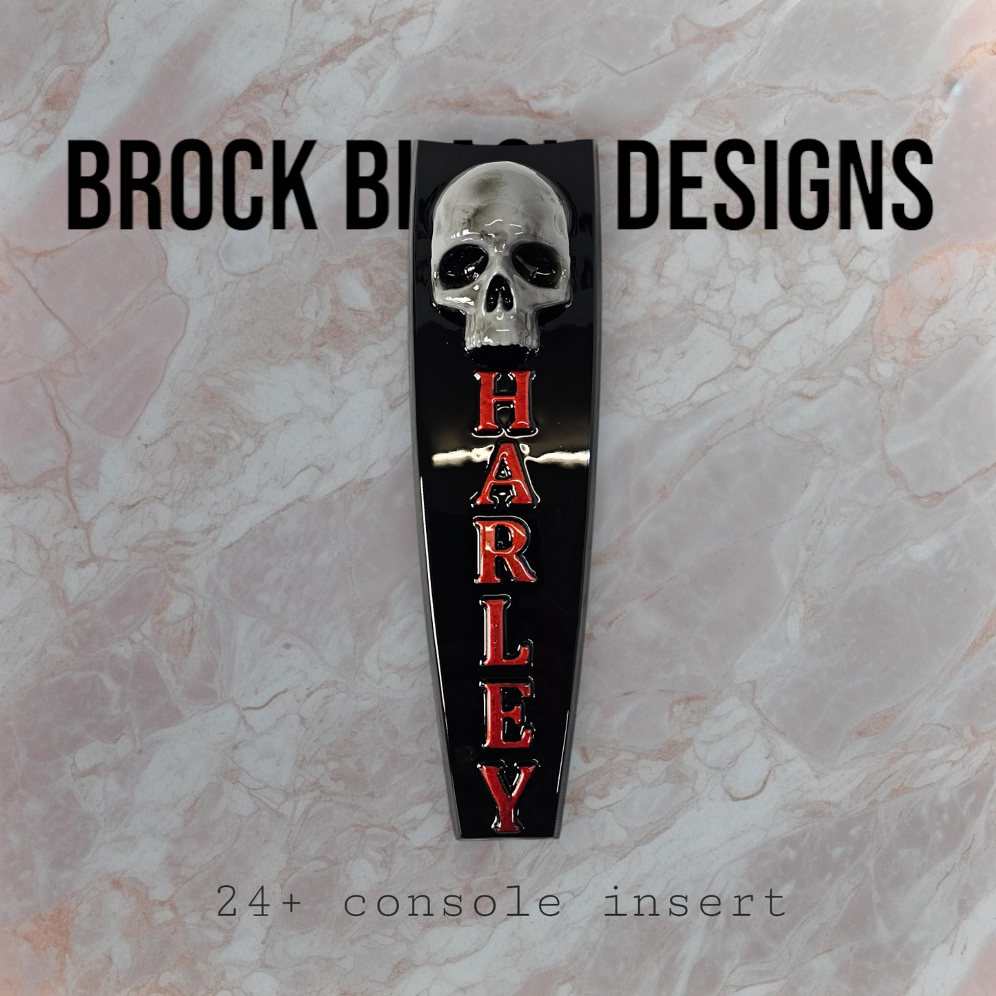 08+ touring console insert 3D ancient skull