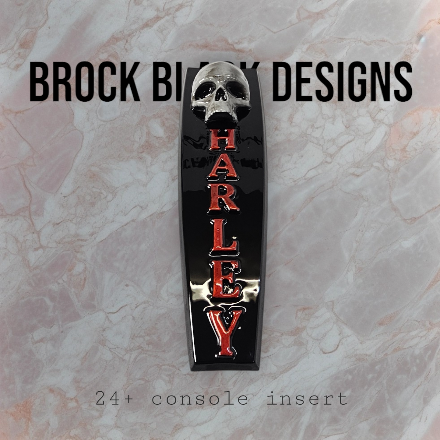 08+ touring console insert 3D ancient skull