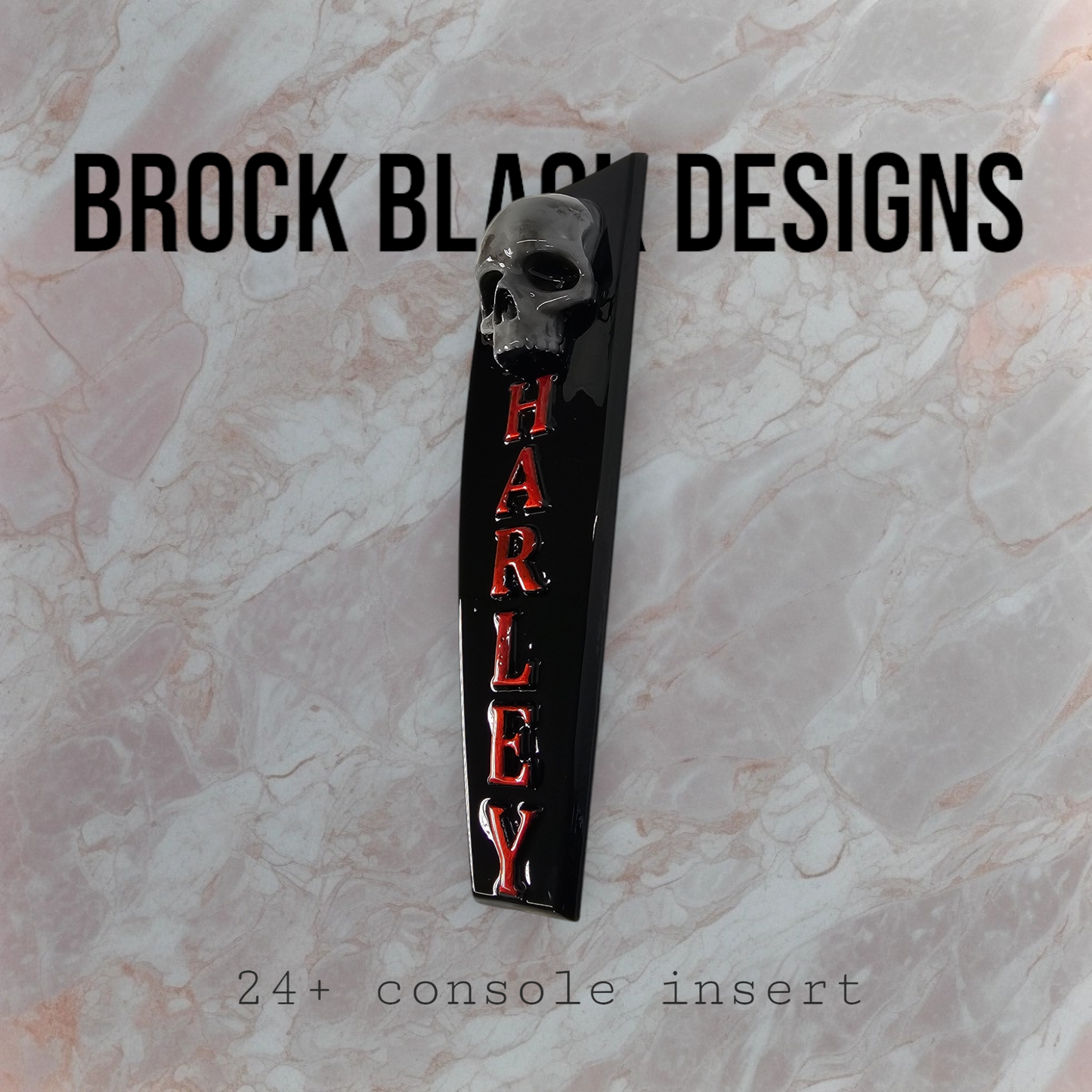 08+ touring console insert 3D ancient skull