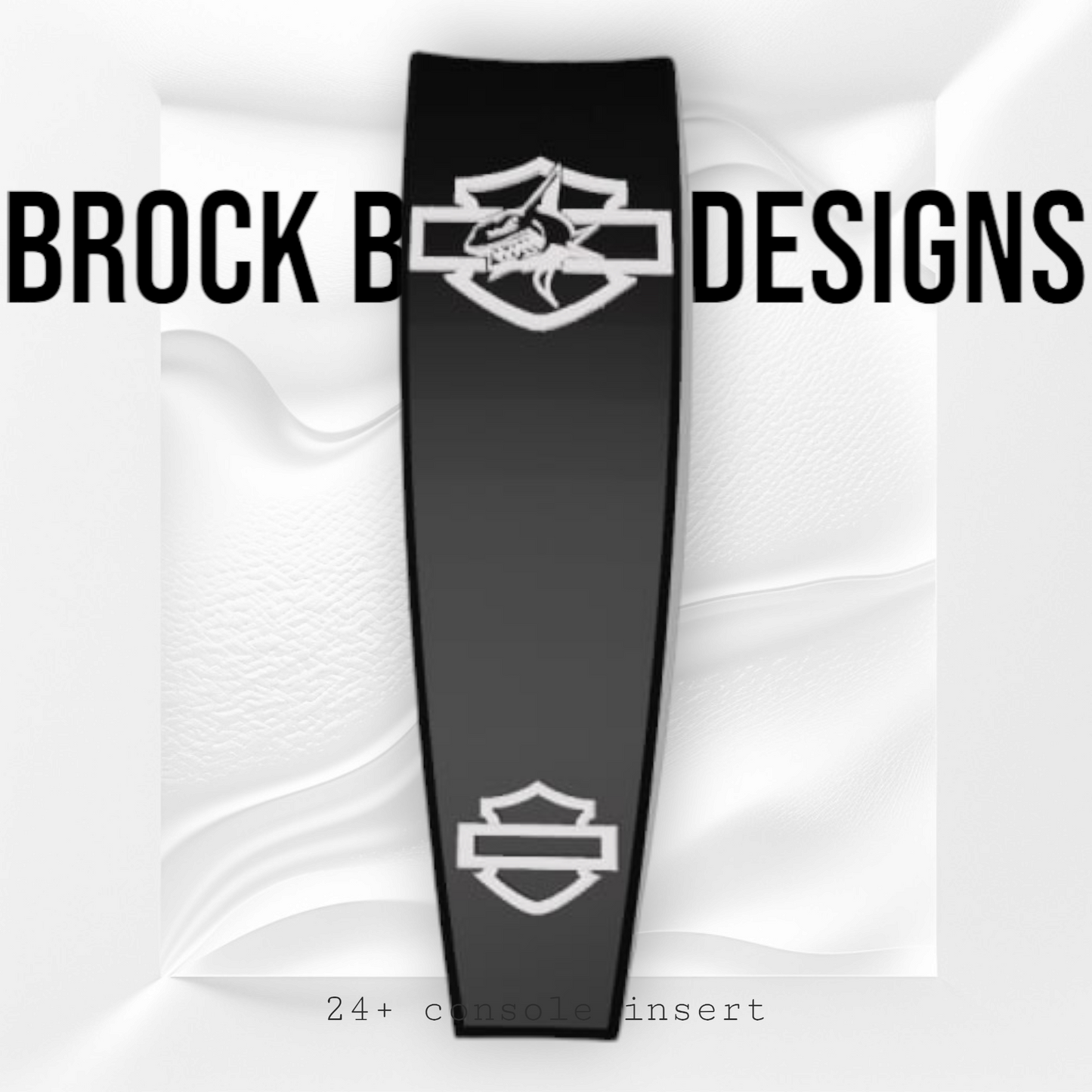 08+ touring console insert 3D shark theme
