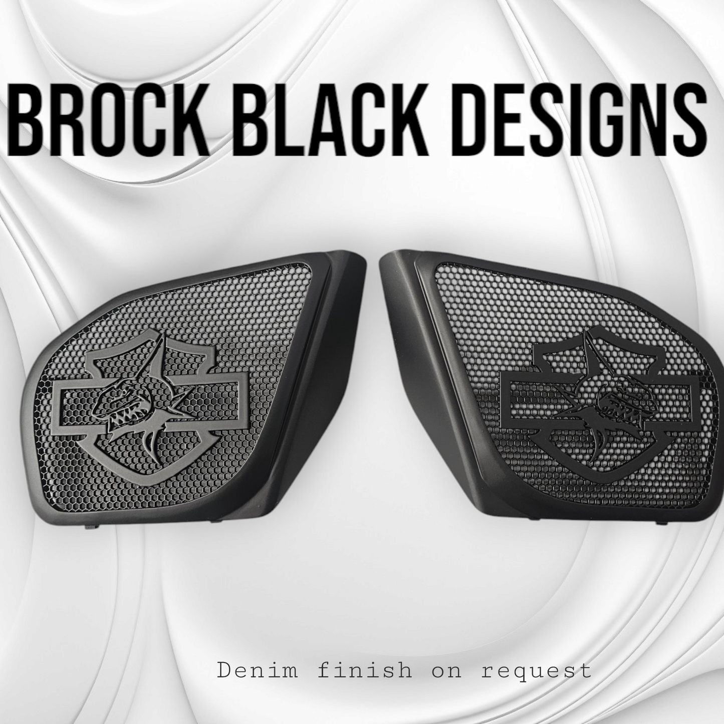 98-2024 Road Glide 3D shark speakers grill covers set