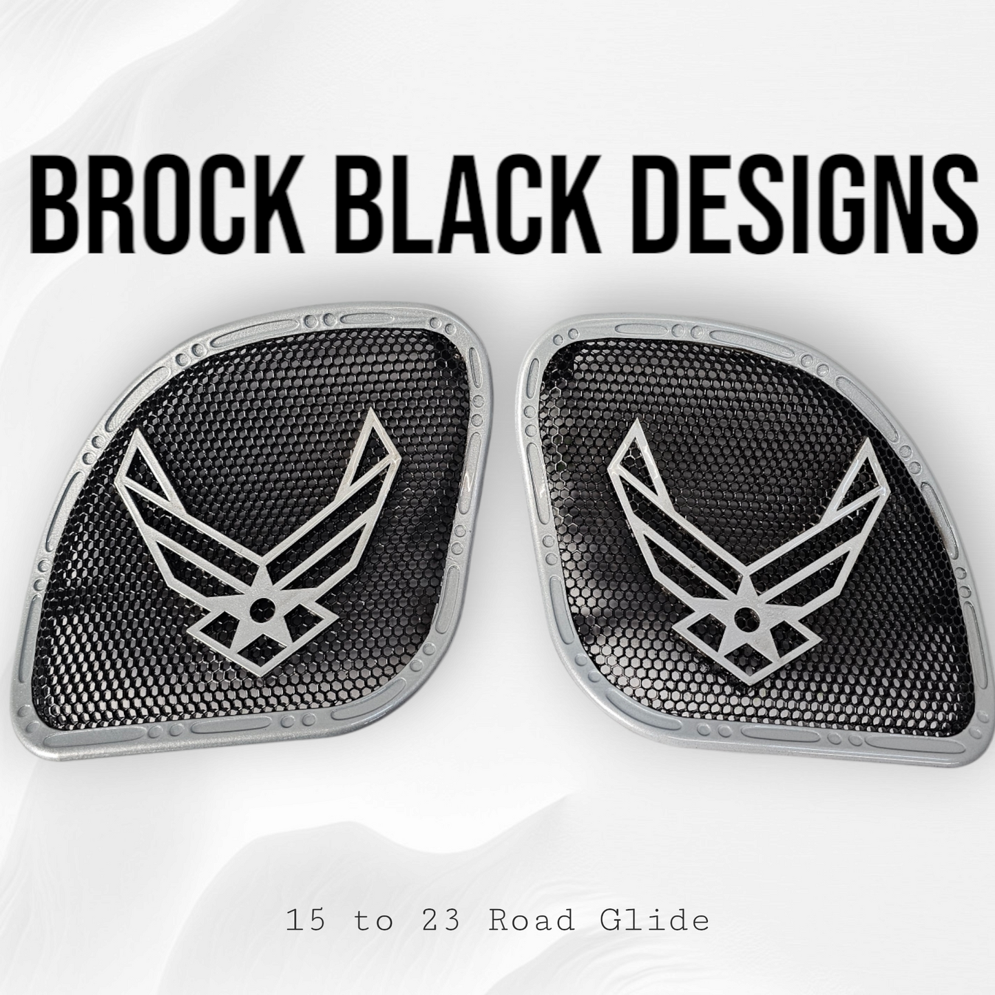 98-2024 Road Glide 3D Air Force speakers grill covers set