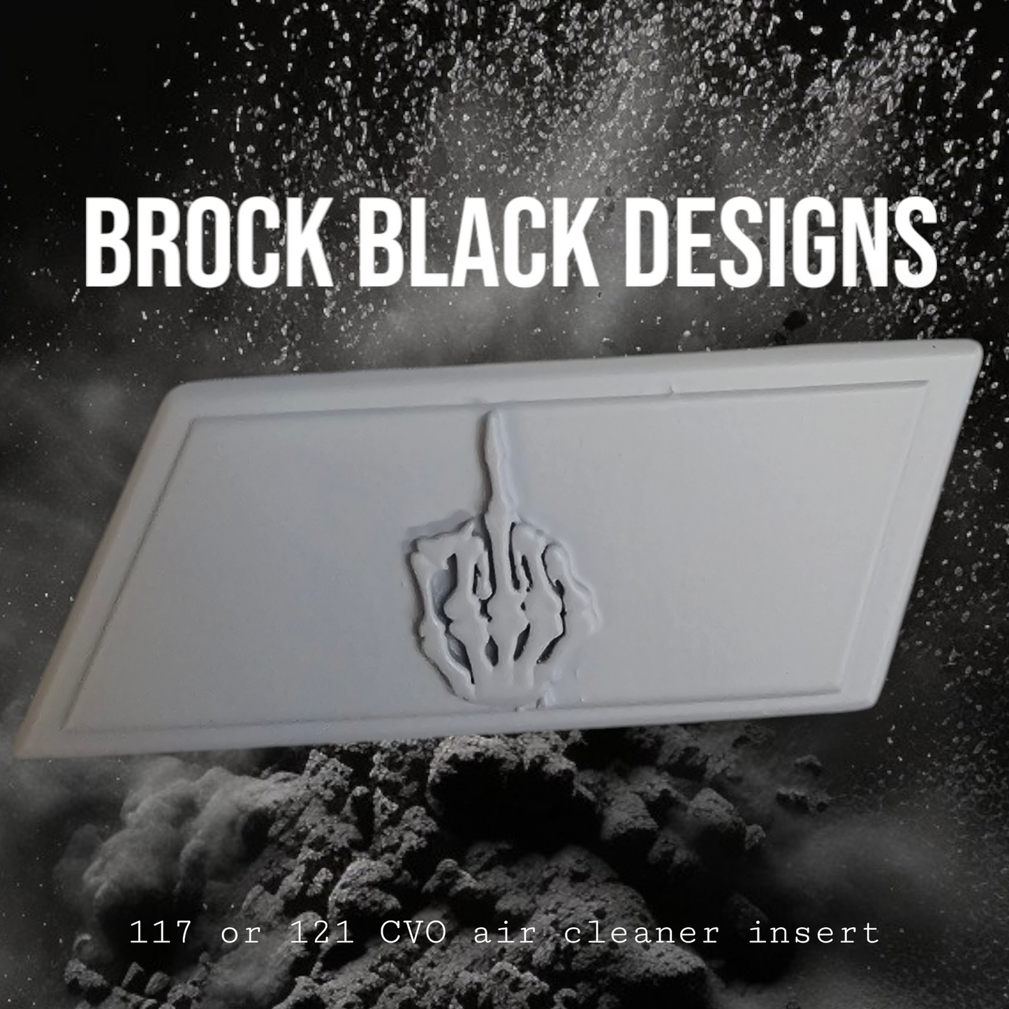 117 or 121  air cleaner insert 3D middle finger