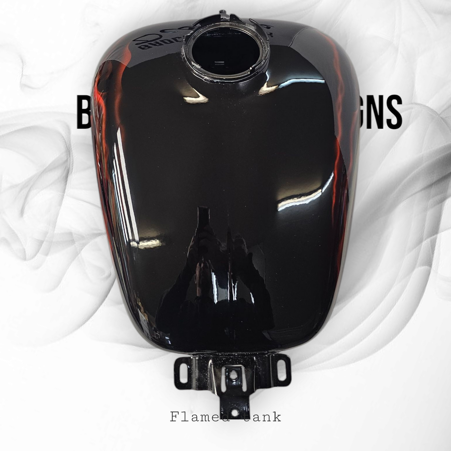 Harley Flamed Tank