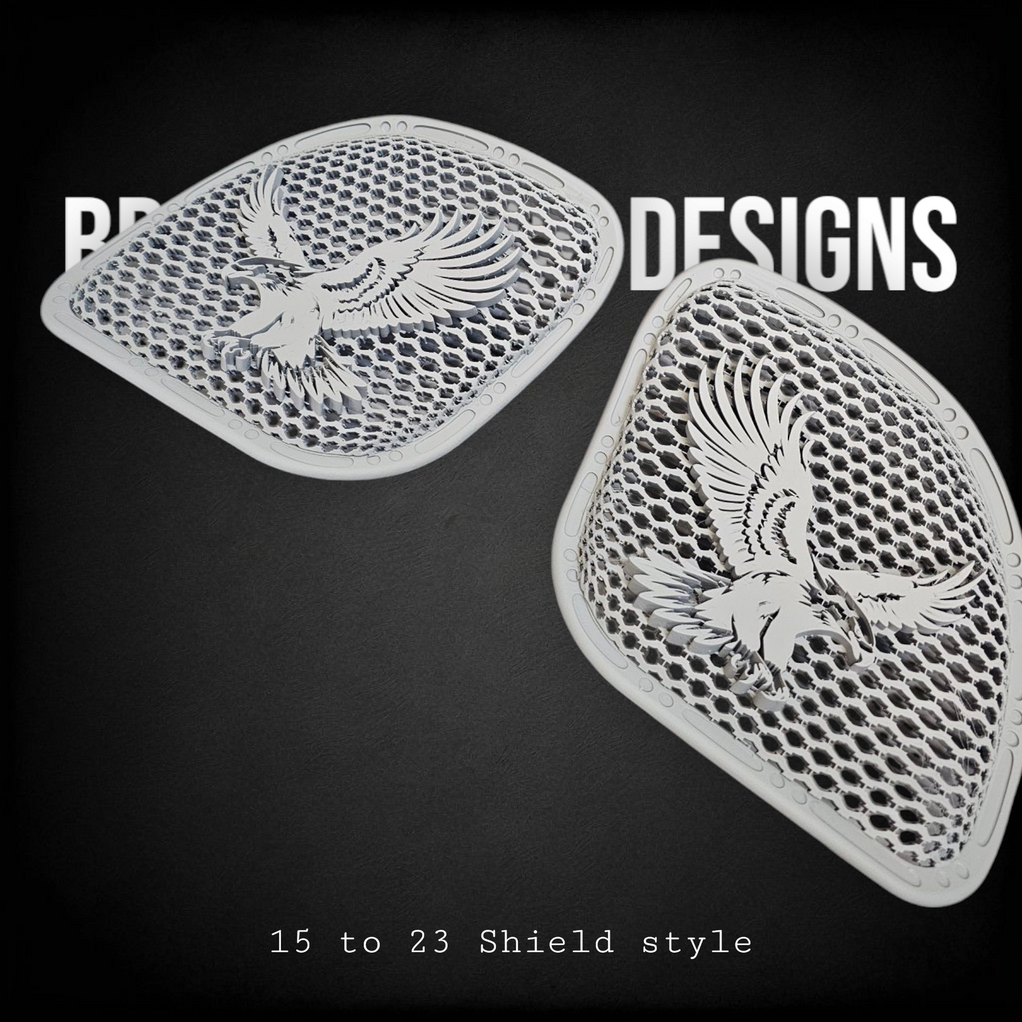 98-2024 Road Glide 3D Eagle speakers grill covers set