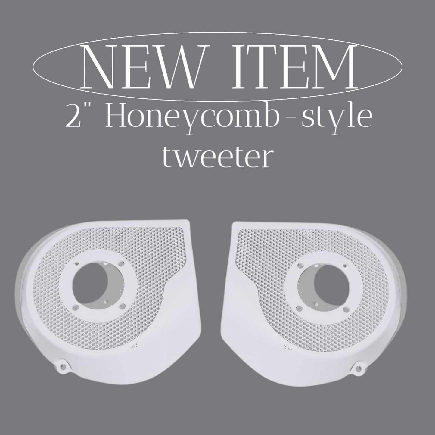 2024+ Street Glide with 2" tweeter speakers grill covers set