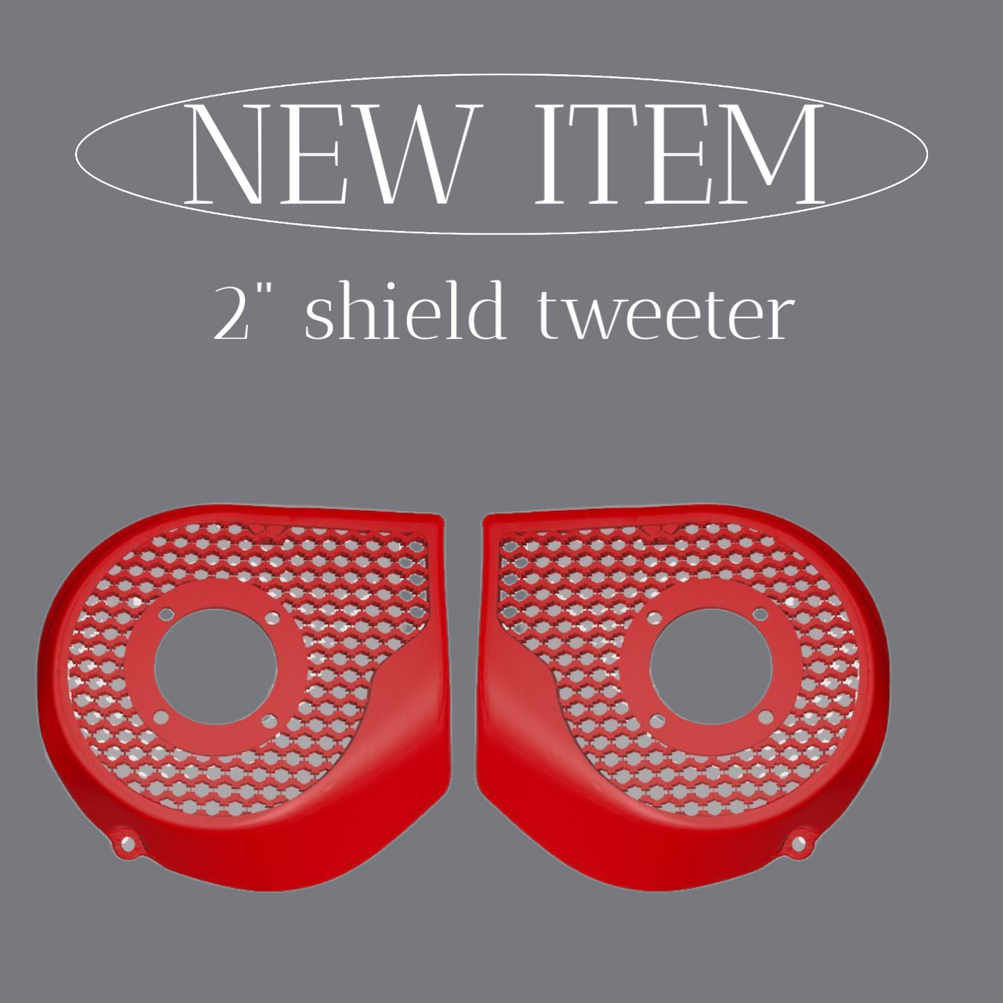 2024+ Street Glide with 2" tweeter speakers grill covers set