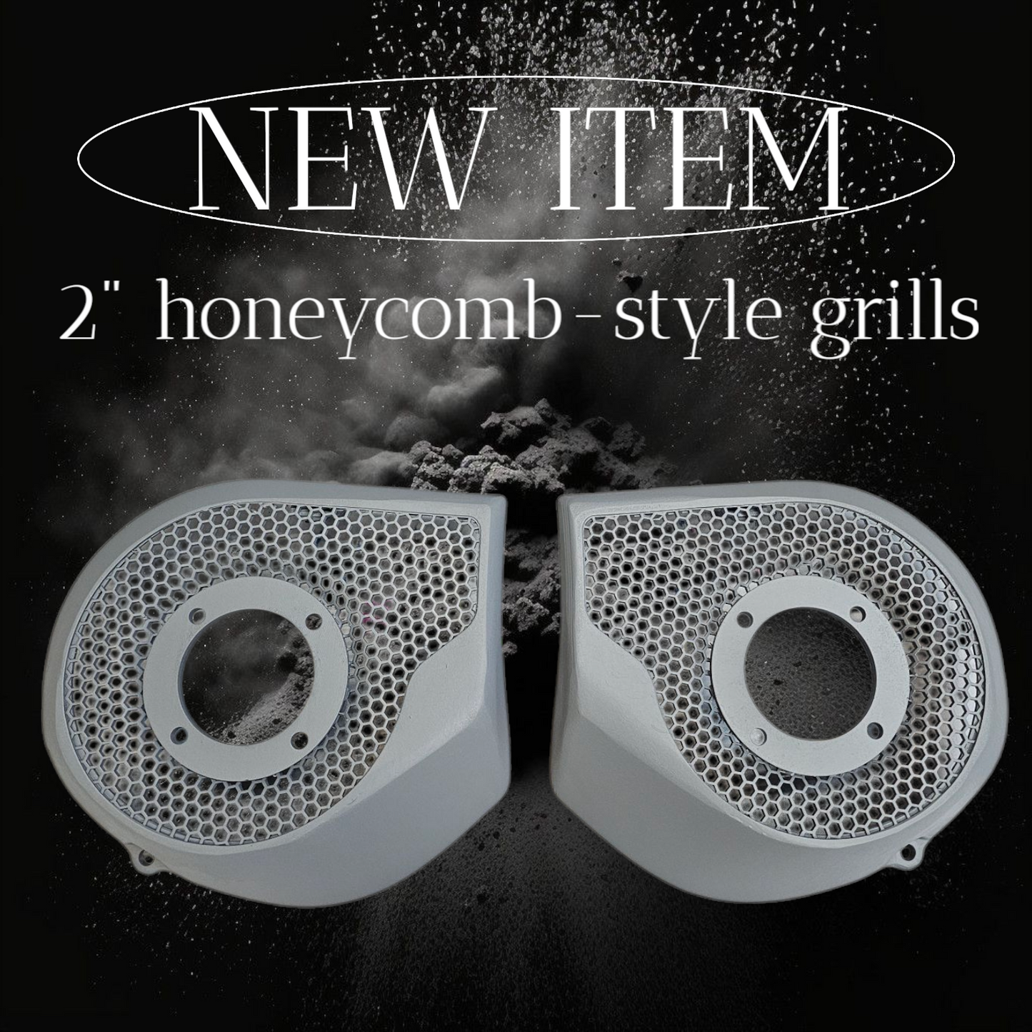 2024+ Street Glide with 2" tweeter speakers grill covers set