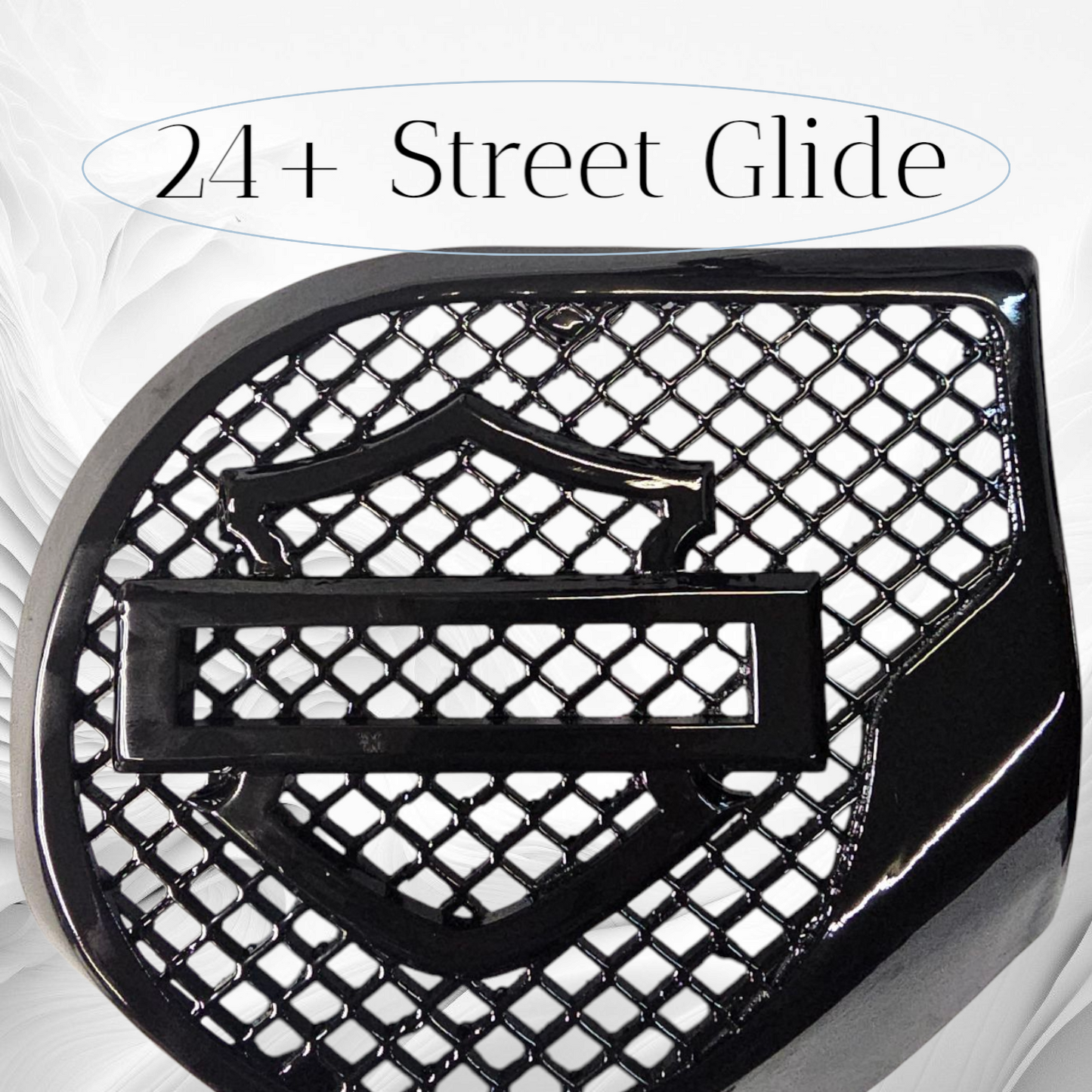 23.5+ Harley inner 3D shield speakers grill covers set