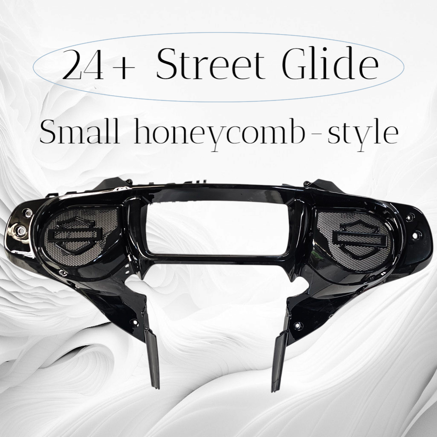 23.5+ Harley inner 3D shield speakers grill covers set