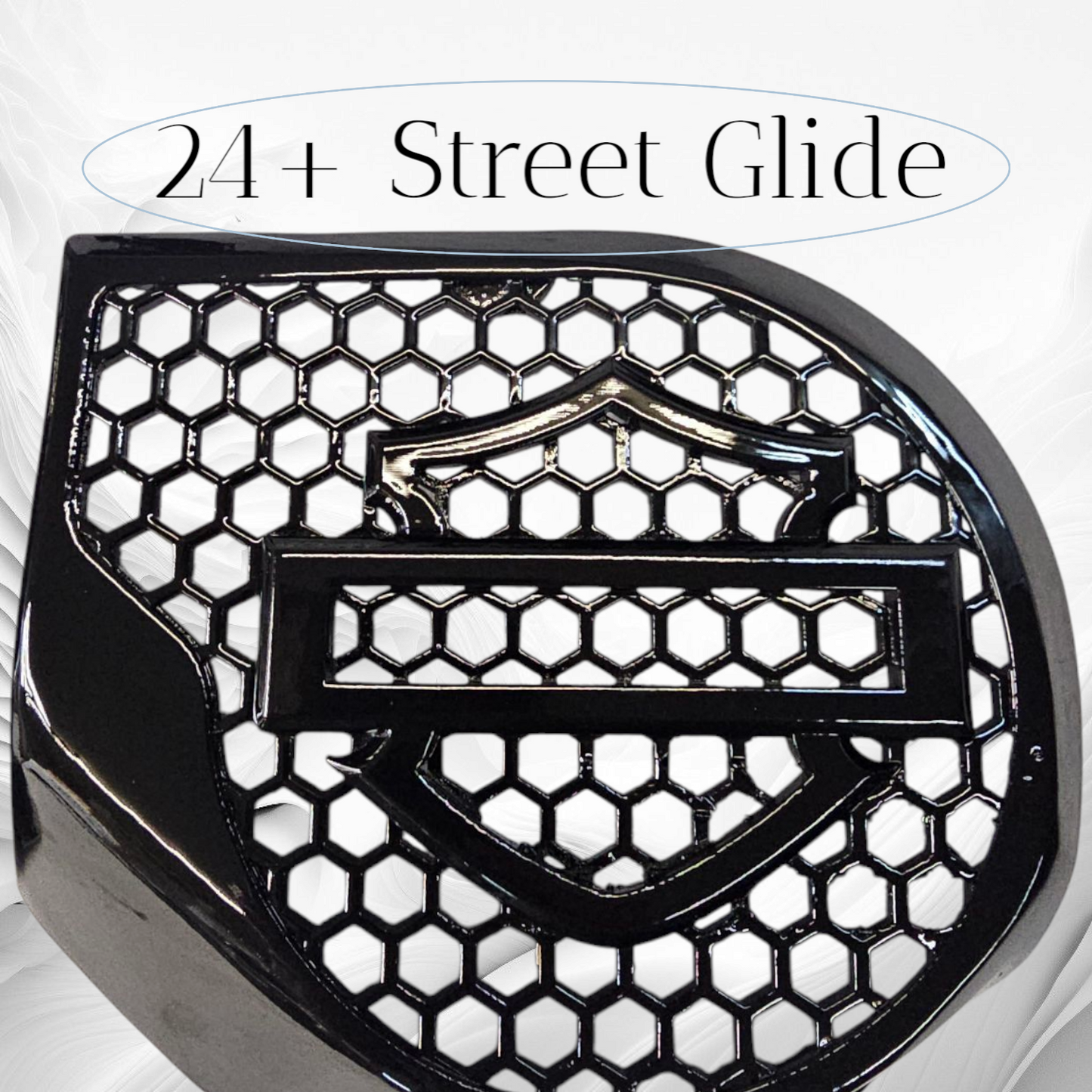 23.5+ Harley inner 3D shield speakers grill covers set