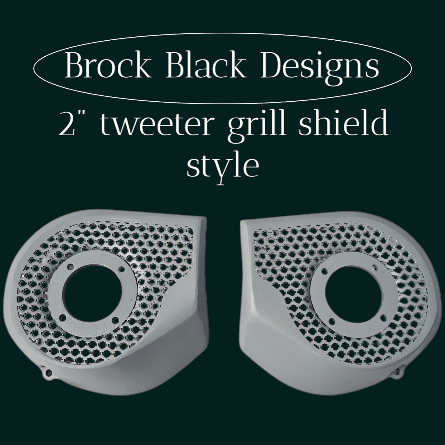 2024+ Street Glide with 2" tweeter speakers grill covers set