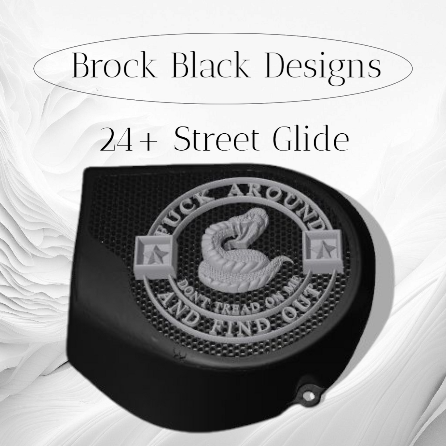 97-25+ Touring 3D Don't Tread on me speakers grill covers set