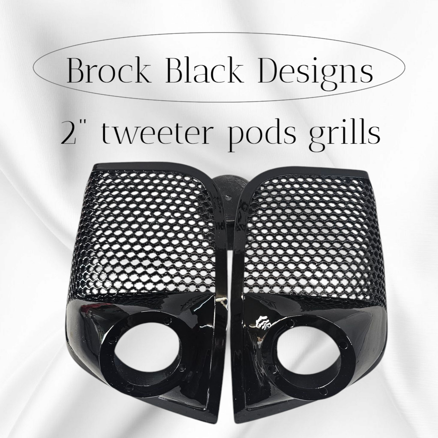 14-24 Harley Davidson bag lid Speaker Grill Cover 2" tweeter