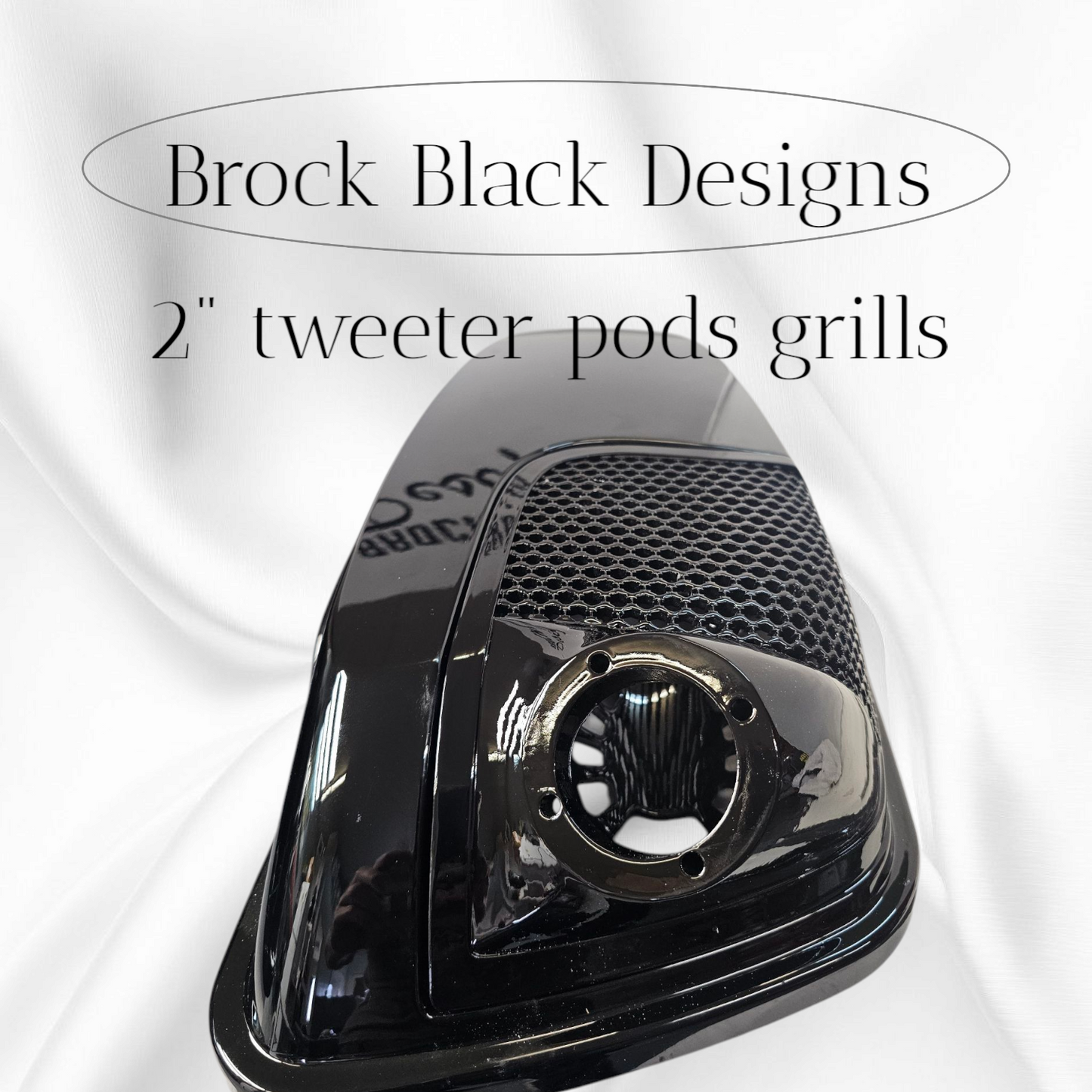 14-24 Harley Davidson bag lid Speaker Grill Cover 2" tweeter