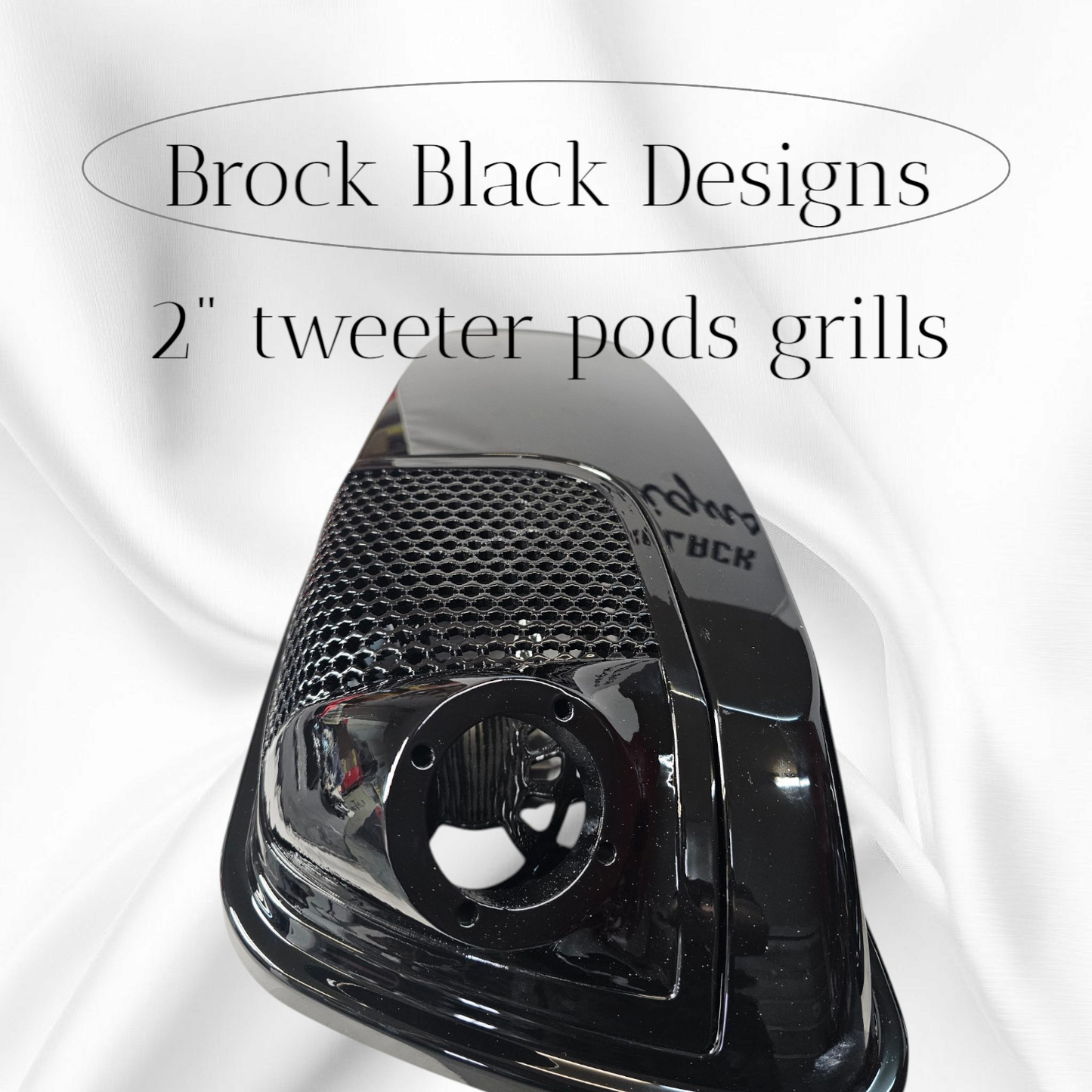 14-24 Harley Davidson bag lid Speaker Grill Cover 2" tweeter