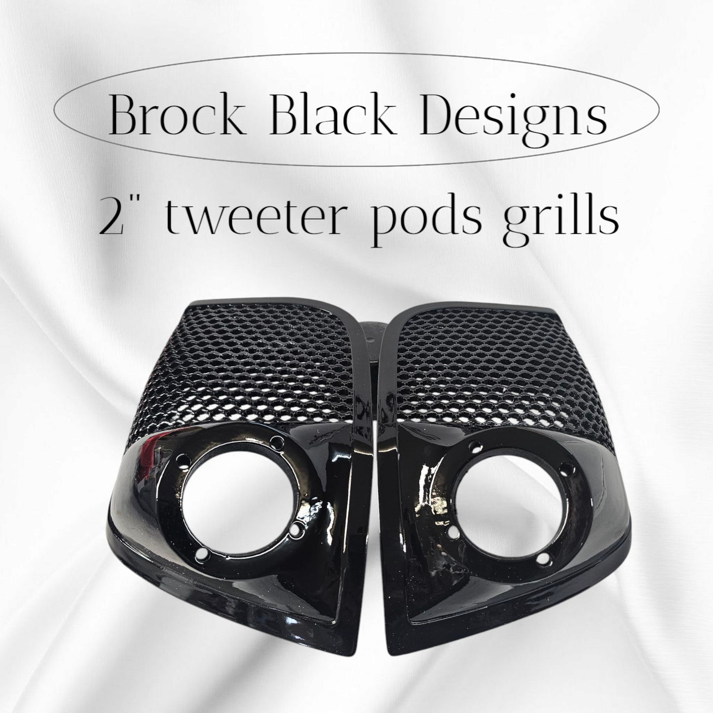 14-24 Harley Davidson bag lid Speaker Grill Cover 2" tweeter