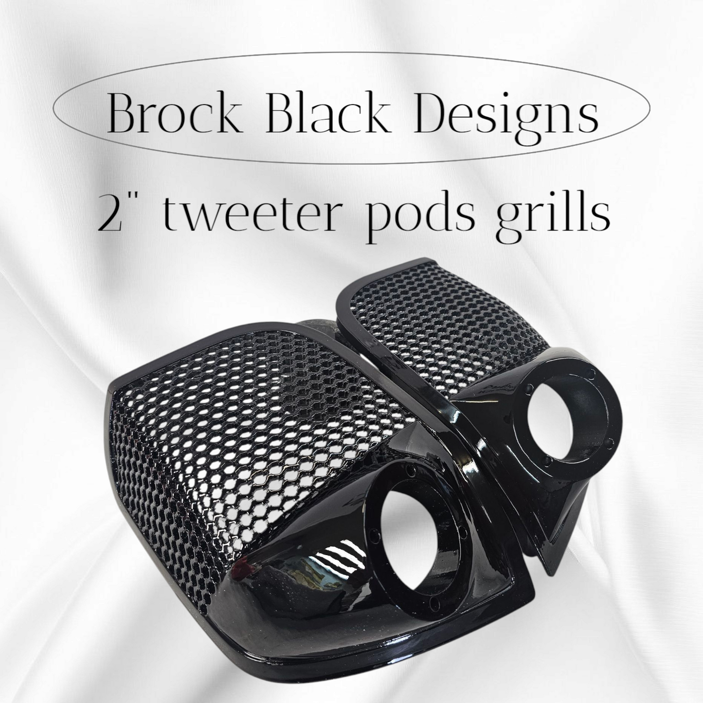 14-24 Harley Davidson bag lid Speaker Grill Cover 2" tweeter