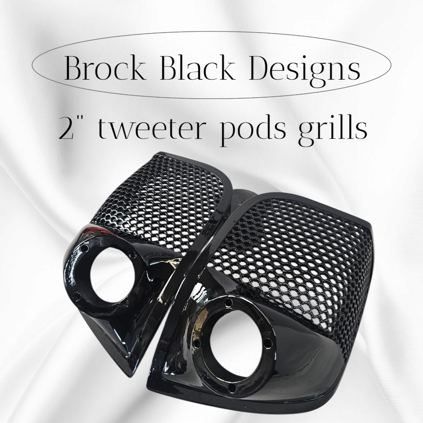 14-24 Harley Davidson bag lid Speaker Grill Cover 2" tweeter